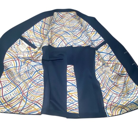 Vintage Ratner Navy Blue Mens Suit Blazer Jacket Leisurewear Party 70’s - Picture 2 of 5